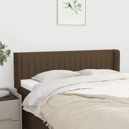 Dark gray fabric headboard 147x16x78/88 cm by , Headboards and footboards - Ref: Foro24-3119007, Price: 63,78 €, Discount: %