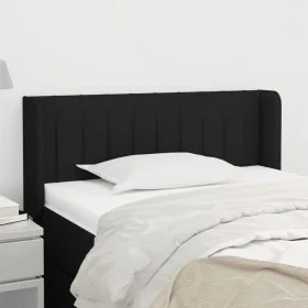 Black fabric headboard 93x16x78/88 cm by , Headboards and footboards - Ref: Foro24-3118990, Price: 38,84 €, Discount: %