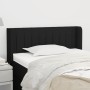 Cabecero de tela negro 93x16x78/88 cm de , Cabeceros y pies de cama - Ref: Foro24-3118990, Precio: 38,90 €, Descuento: %