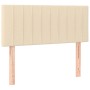 Cabecero con LED de tela color crema 90x5x78/88 cm de , Cabeceros y pies de cama - Ref: Foro24-3121837, Precio: 44,42 €, Desc...