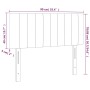 Cabecero con LED de tela color crema 90x5x78/88 cm de , Cabeceros y pies de cama - Ref: Foro24-3121837, Precio: 44,42 €, Desc...