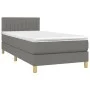 Boxspringbett mit Matratze und dunkelgrauem LED-Stoff 80x200 cm von , Betten und Lattenroste - Ref: Foro24-3133830, Preis: 30...