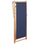 Silla de playa plegable de tela y estructura de madera azul de vidaXL, Sillas de jardín - Ref: Foro24-44000, Precio: 50,06 €,...
