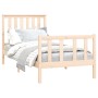 Estructura de cama con cabecero madera maciza pino 100x200 cm de , Camas y somieres - Ref: Foro24-3188196, Precio: 117,13 €, ...