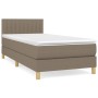 Cama box spring con colchón tela gris taupe 90x200 cm de , Camas y somieres - Ref: Foro24-3140749, Precio: 307,79 €, Descuent...