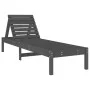 Tumbonas con mesa 2 uds madera maciza de pino gris by , Loungers - Ref: Foro24-3157681, Price: 245,09 €, Discount: %