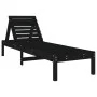 Tumbonas con mesa 2 uds madera maciza de pino negro de , Tumbonas - Ref: Foro24-3157683, Precio: 239,41 €, Descuento: %