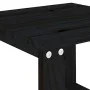 Tumbonas con mesa 2 uds madera maciza de pino negro de , Tumbonas - Ref: Foro24-3157683, Precio: 239,41 €, Descuento: %