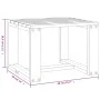 Tumbonas con mesa 2 uds madera maciza de pino negro de , Tumbonas - Ref: Foro24-3157683, Precio: 239,41 €, Descuento: %