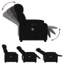 Sillón reclinable de masaje de tela negro de , Sillones - Ref: Foro24-373550, Precio: 204,26 €, Descuento: %