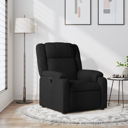 Sillón reclinable de tela negro de , Sillones - Ref: Foro24-373538, Precio: 185,58 €, Descuento: %