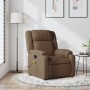 Sillón reclinable con masaje de tela marrón de , Sillones - Ref: Foro24-373552, Precio: 234,22 €, Descuento: %
