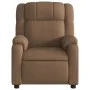 Sillón reclinable con masaje de tela marrón de , Sillones - Ref: Foro24-373552, Precio: 224,36 €, Descuento: %