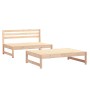 Juego de muebles de jardín 2 piezas madera maciza de pino de , Sofás modulares de exterior - Ref: Foro24-825723, Precio: 148,...