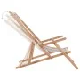 Silla de playa plegable tela y estructura de madera multicolor de vidaXL, Sillas de jardín - Ref: Foro24-43998, Precio: 79,70...