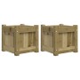 Jardineras de exterior 2 unidades madera impregnada de pino de , Maceteros y jardineras - Ref: Foro24-837403, Precio: 60,56 €...