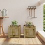 Jardineras de exterior 2 unidades madera impregnada de pino de , Maceteros y jardineras - Ref: Foro24-837403, Precio: 60,56 €...