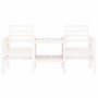 Banco de jardín con mesa 2 plazas madera maciza de pino blanco de , Bancos de jardín - Ref: Foro24-825157, Precio: 174,28 €, ...