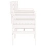 Banco de jardín con mesa 2 plazas madera maciza de pino blanco de , Bancos de jardín - Ref: Foro24-825157, Precio: 174,28 €, ...