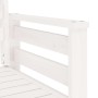 Banco de jardín con mesa 2 plazas madera maciza de pino blanco de , Bancos de jardín - Ref: Foro24-825157, Precio: 174,28 €, ...