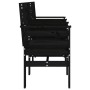 Banco de jardín con mesa 2 plazas madera maciza de pino negro de , Bancos de jardín - Ref: Foro24-825160, Precio: 174,37 €, D...