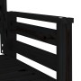 Banco de jardín con mesa 2 plazas madera maciza de pino negro de , Bancos de jardín - Ref: Foro24-825160, Precio: 174,37 €, D...