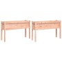 Jardineras con patas 2 uds madera maciza de abeto Douglas de , Maceteros y jardineras - Ref: Foro24-837571, Precio: 137,08 €,...