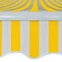 Toldo plegable de operación manual 400 cm amarillo y blanco de vidaXL, Toldos - Ref: Foro24-275574, Precio: 526,41 €, Descuen...