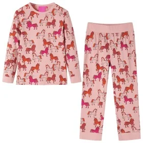 Pijama infantil de manga larga rosa claro 128 de , Pijamas de niños - Ref: Foro24-13757, Precio: 11,24 €, Descuento: %