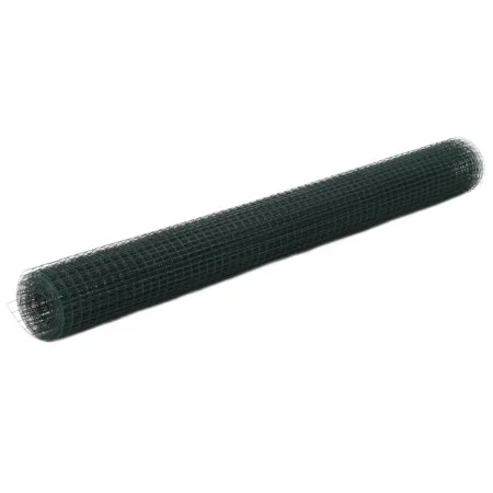Alambrada de gallinero acero revestimiento PVC verde 25x1,5 m de vidaXL, Paneles de vallas - Ref: Foro24-143635, Precio: 89,4...