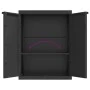 Armario de almacenaje exterior PP negro 65x37x85 cm de , Taquillas y armarios de almacenamiento - Ref: Foro24-364204, Precio:...