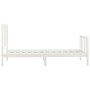 Estructura de cama madera maciza de pino blanco 100x200 cm de , Camas y somieres - Ref: Foro24-3106824, Precio: 126,46 €, Des...