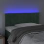 Cabecero con LED de terciopelo verde oscuro 100x5x78/88 cm de , Cabeceros y pies de cama - Ref: Foro24-3121895, Precio: 50,42...