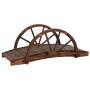 Puente de jardín con media rueda madera maciza abeto 99x50x38cm de , Puentes de jardín - Ref: Foro24-363338, Precio: 112,22 €...