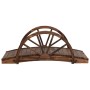 Puente de jardín con media rueda madera maciza abeto 99x50x38cm de , Puentes de jardín - Ref: Foro24-363338, Precio: 112,22 €...