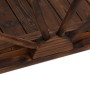 Puente de jardín con media rueda madera maciza abeto 99x50x38cm de , Puentes de jardín - Ref: Foro24-363338, Precio: 112,22 €...