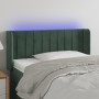 Cabecero con LED de terciopelo verde oscuro 103x16x78/88 cm de , Cabeceros y pies de cama - Ref: Foro24-3123519, Precio: 61,9...