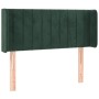 Cabecero con LED de terciopelo verde oscuro 103x16x78/88 cm de , Cabeceros y pies de cama - Ref: Foro24-3123519, Precio: 61,9...