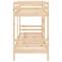 Solid pine wood bunk bed 80x200 cm by , Beds and slatted bases - Ref: Foro24-3139834, Price: 237,40 €, Discount: %