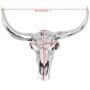 Cráneo de toro decorativo de pared aluminio plateado de , Figuras, esculturas y estatuas - Ref: Foro24-243483, Precio: 107,77...
