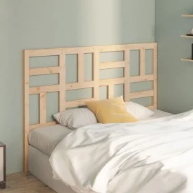 Solid pine wood bed headboard 156x4x104 cm by , Headboards and footboards - Ref: Foro24-818195, Price: 48,61 €, Discount: %