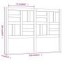 Cabecero de cama madera maciza de pino 156x4x104 cm de , Cabeceros y pies de cama - Ref: Foro24-818195, Precio: 49,26 €, Desc...