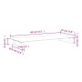 Soporte de monitor vidrio templado y metal blanco 80x35x8 cm de , Bases y elevadores para ordenadores - Ref: Foro24-374221, P...