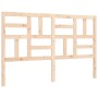 Estructura de cama de matrimonio con cabecero madera maciza de , Camas y somieres - Ref: Foro24-3193081, Precio: 154,52 €, De...