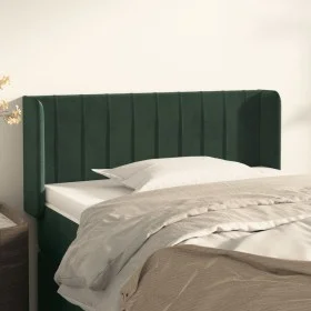 Dark green velvet headboard 103x16x78/88 cm by , Headboards and footboards - Ref: Foro24-3119051, Price: 55,73 €, Discount: %