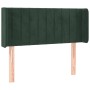 Cabecero de terciopelo verde oscuro 103x16x78/88 cm de , Cabeceros y pies de cama - Ref: Foro24-3119051, Precio: 57,10 €, Des...