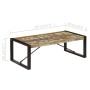 Mesa de centro madera maciza reciclada 120x60x40 cm de vidaXL, Mesas de centro - Ref: Foro24-247425, Precio: 167,45 €, Descue...