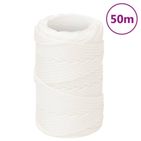 Cuerda de barco polipropileno blanco intenso 2 mm 50 m de , Sogas y cuerdas metálicas - Ref: Foro24-152530, Precio: 9,99 €, D...