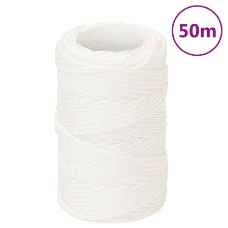 Intensives weißes Polypropylen-Bootsseil 2 mm 50 m von , Seile und Metallschnüre - Ref: Foro24-152530, Preis: 10,18 €, Rabatt: %