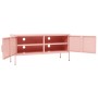 Mueble para TV de acero rosa 105x35x50 cm de , Muebles TV - Ref: Foro24-336229, Precio: 130,89 €, Descuento: %